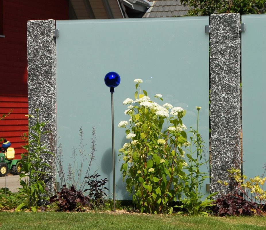 Christen Garten Und Landschaftsbau Ag Sichtschutz Glas Und Stelen